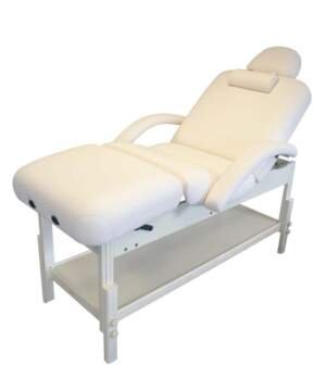 Affinity Helena Gas Lift Therafoam Static Massage Couch Cream