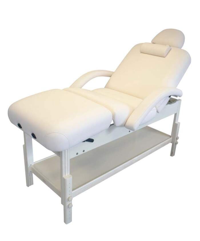 Affinity Helena Gas Lift Therafoam Static Massage Couch Cream
