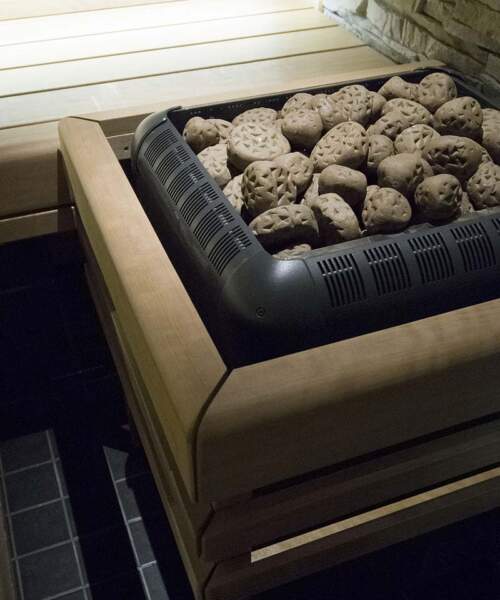 Helo Laava with ceramic sauna stones