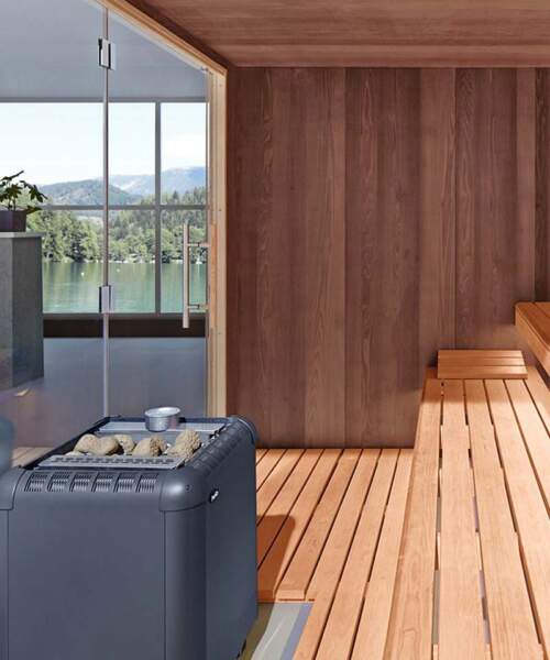Helo Laava Commercial Sauna Stove Floor Standing Graphite - Image 4