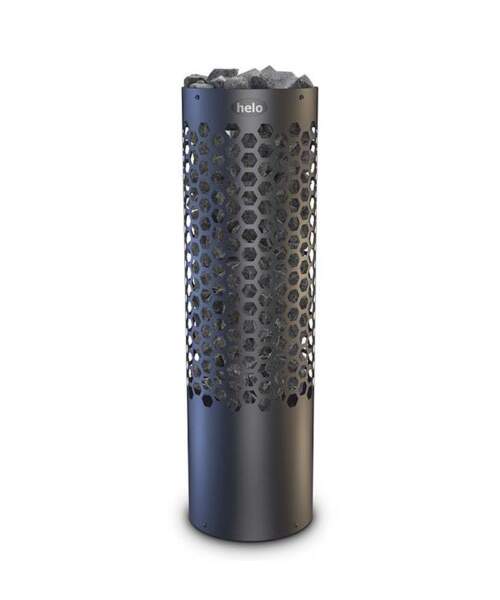 Helo Piccolo Cylindrical Home Sauna Heater BWT Black