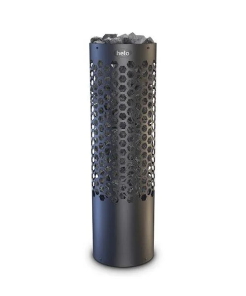 Helo Piccolo Cylindrical Home Sauna Heater BWT Black