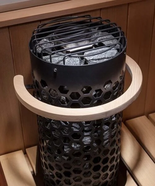 Helo Piccolo Cylindrical Home Sauna Heater WT Black - Image 3