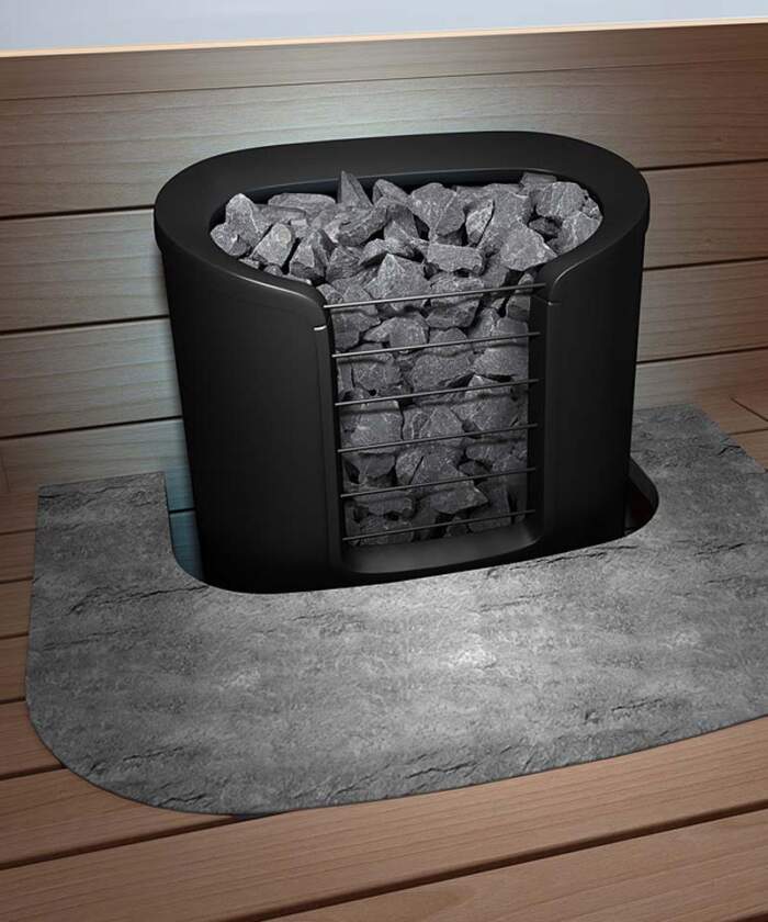 Helo Roxx Soft Sauna Heater Brushed Steel WT Graphite - Image 3