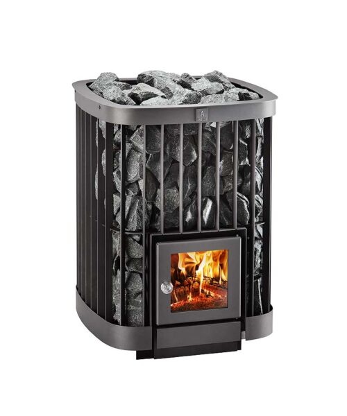 Kastor Saga PK Wood Burning Sauna Heater Dark Grey