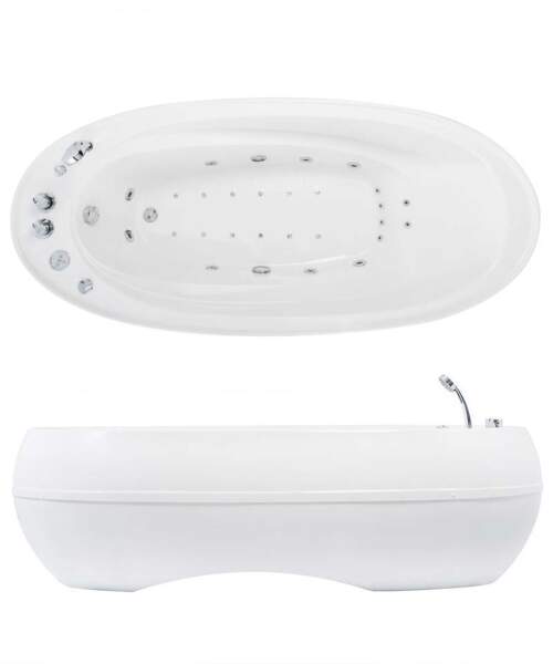 NeoQi Elebath overhead and side views