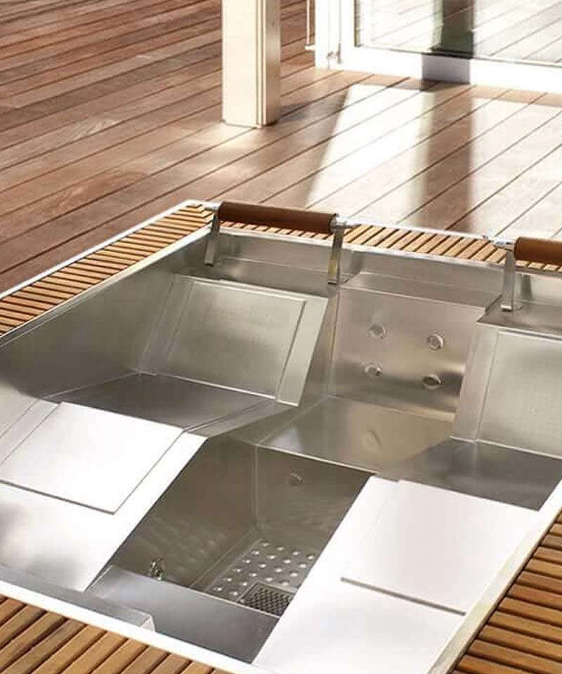 Stainless steel spas
