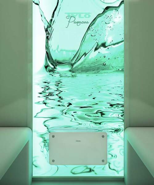 Tylo Bahia Steam Outlet White Gloss Tempered Safety Glass - Image 3