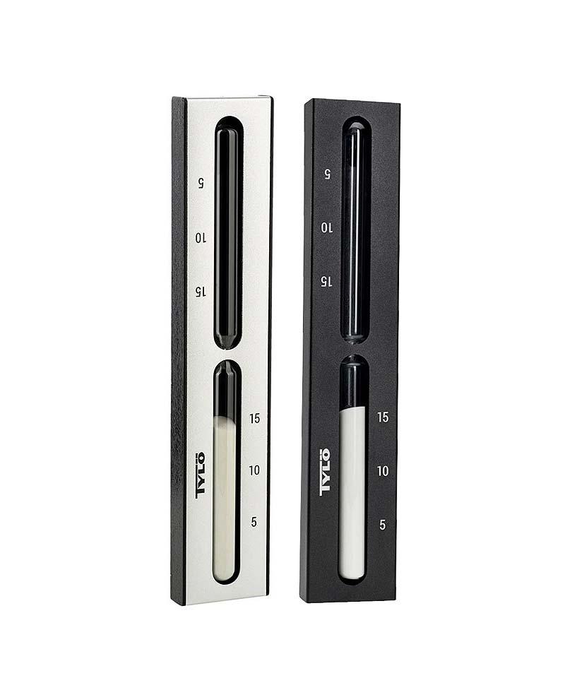 Tylo Brilliant Sauna Hourglass Black Silver Aluminium Birch Leisurequip