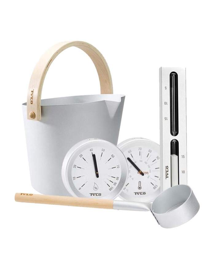 Tylo Brilliant Sauna Set Aluminium Birch Silver