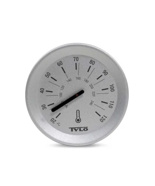 Tylo Brilliant Sauna Thermometer Aluminium Matt Black Silver Finishes - Image 2