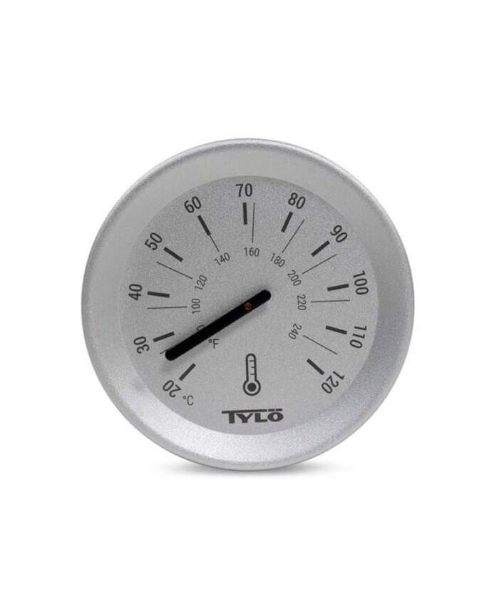Tylo Brilliant Sauna Thermometer Aluminium Matt Black Silver Finishes - Image 2