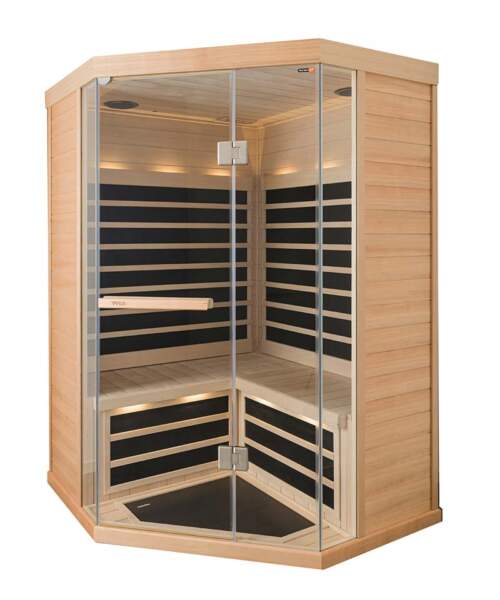 Tylösand T-870 2-3 Person Infrared Sauna Cabin Glass Corner