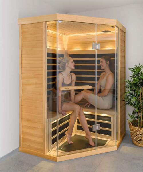 Tylösand T-870 with 2 women enjoying a sauna