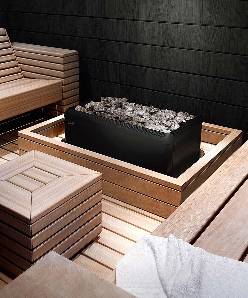 Commercial sauna heaters