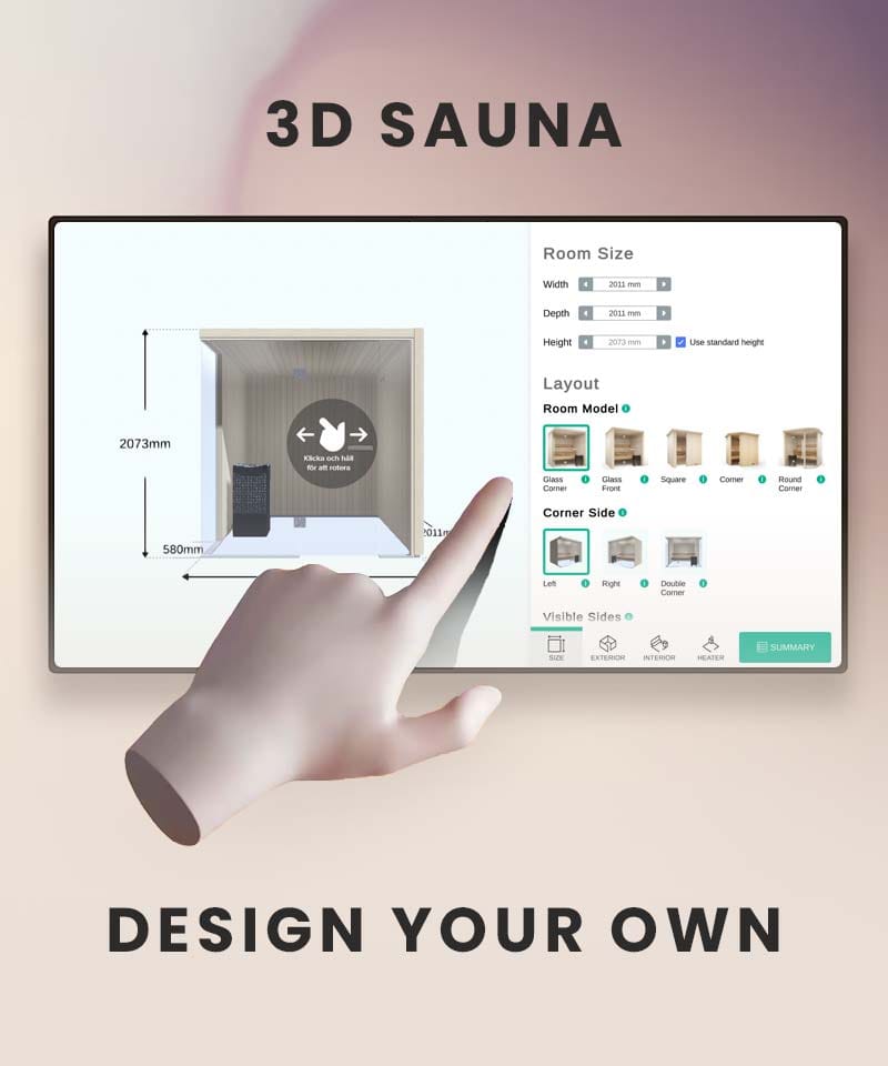 Design Your Own Dream Sauna with the Tylo 3D Configurator