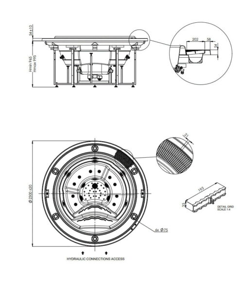 Astralpool Odisea 20 specifications diagram