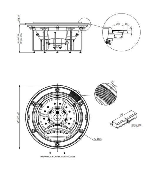 Astralpool Odisea 20 specifications diagram