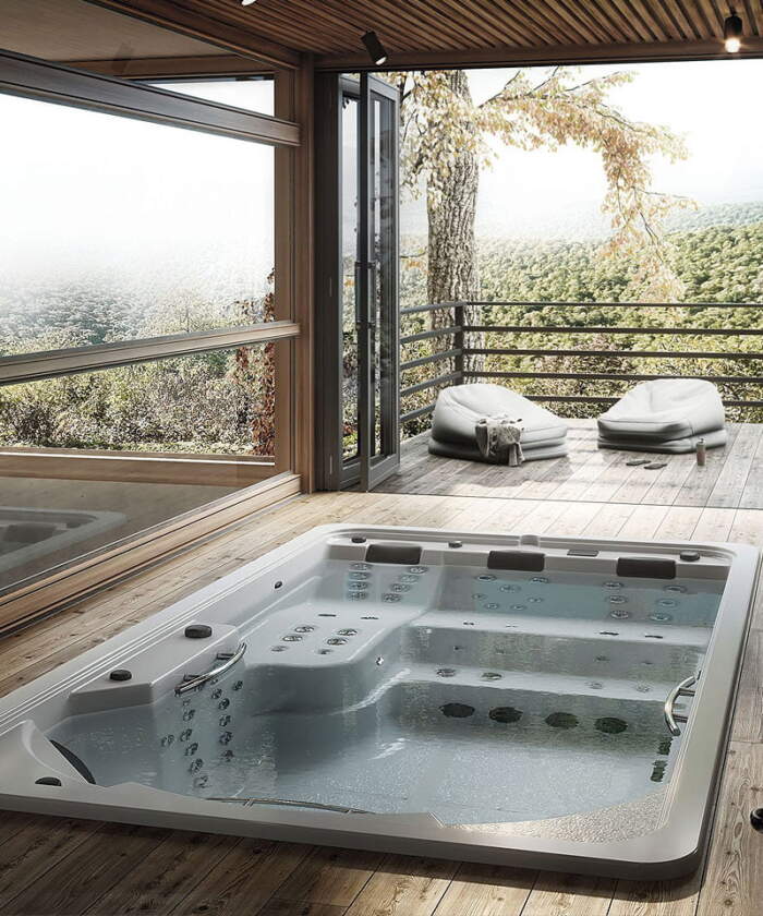 Astralpool Swimspa Creta in ground installation