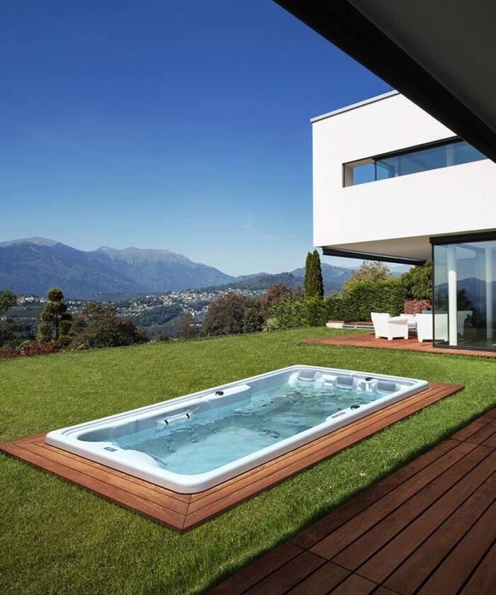 Astralpool Swimspa Creta outdoor installation