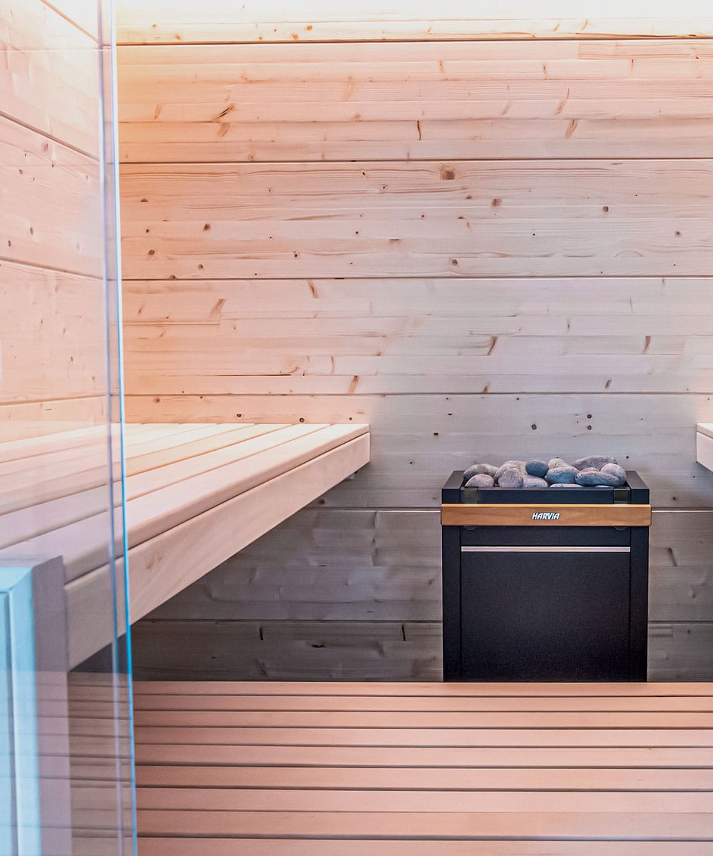 Harvia Olympus 8 Person Indoor Glass Front Sauna Cabin Kit - Image 9