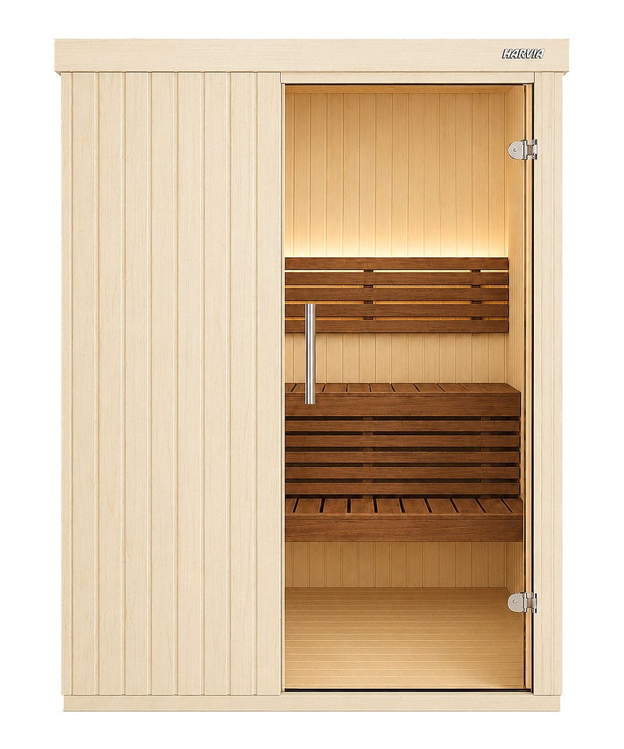 Harvia Variant Small Aspen Wood Panelling Thermo Aspen Interior