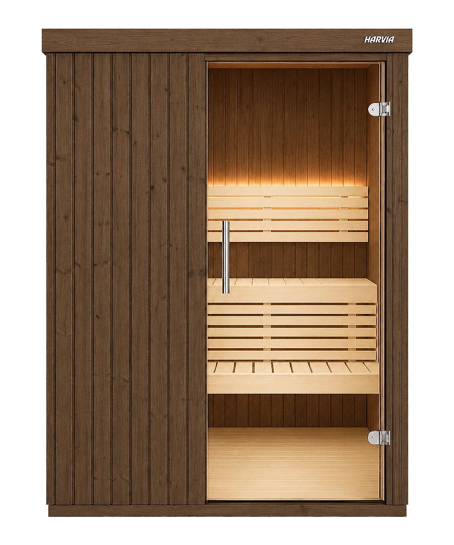 Harvia Variant Small Thermo Aspen Panelling Aspen Interior