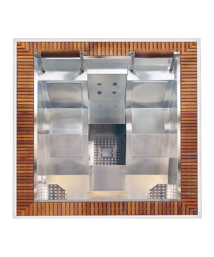 Astralpool Mercurio 4 Person Stainless Steel Outdoor Spa