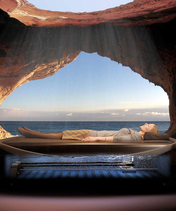 Dreamwater Jet Dry Floatation Bed Beach Cove
