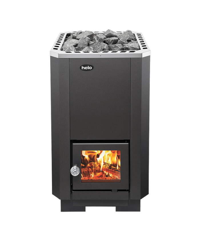 Helo R20 Wood Burning Sauna Stove Dark Grey