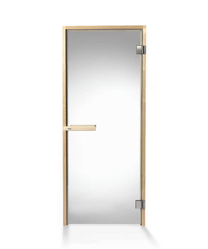 Tylo DGB Tempered Glass Sauna Door Pine Frame Magnetic Closure