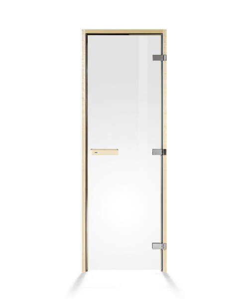 Tylo DGL Glass Sauna Door Wood Frame Magnetic Closure