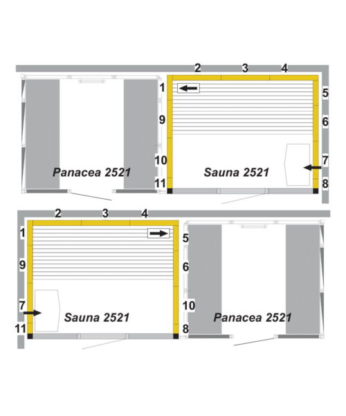 Tylo Panacea Twin 2521 layouts