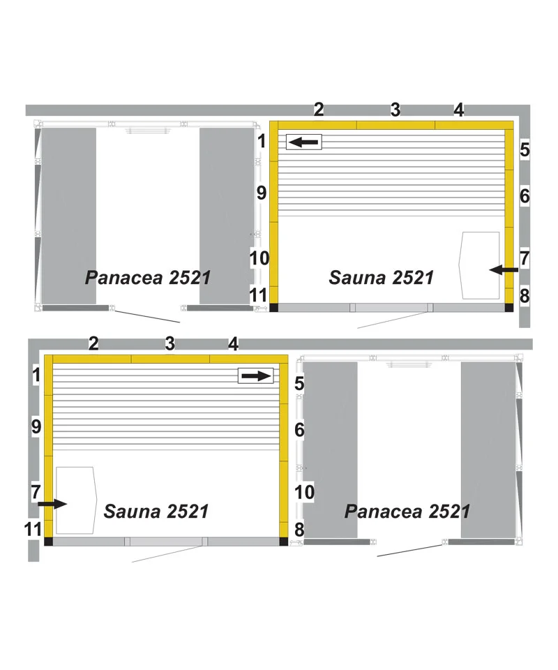 Tylo Panacea Twin 2521 layouts