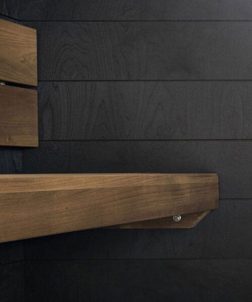 Tylo Taika Birch Plywood Sauna Interior Panels Black