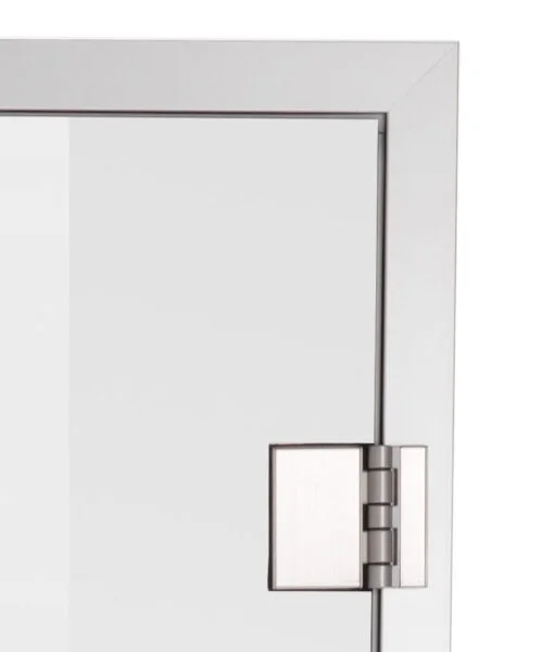 Tylo Alu Line frame and hinge detail