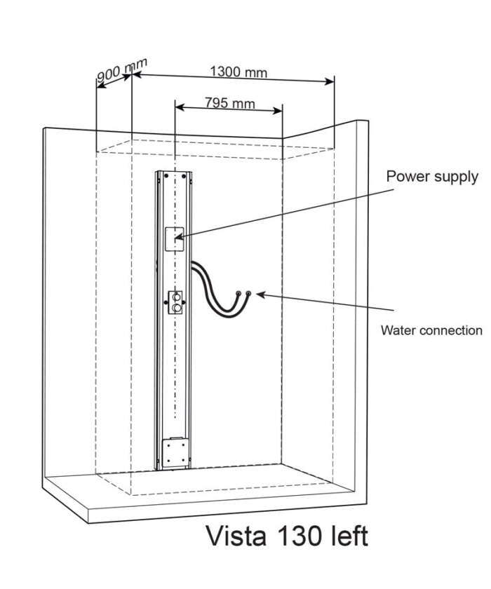 Tylo Vista 130 left corner configuration