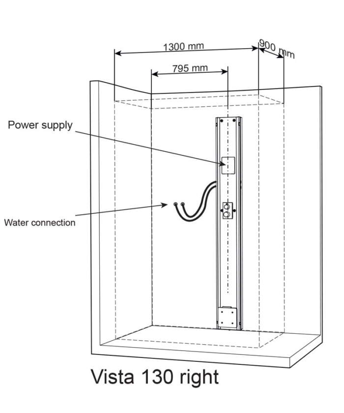 Tylo Vista 130 right corner configuration