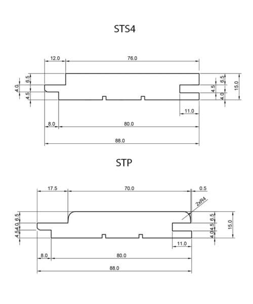 wood profiles