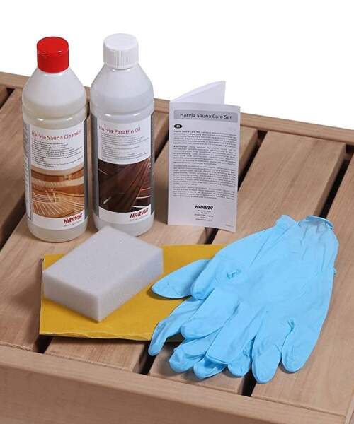 Harvia Sauna Care Set box contents
