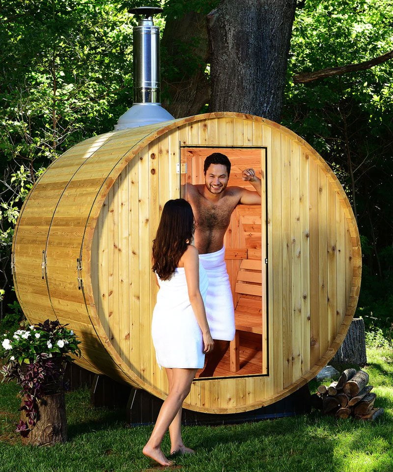 Barrel saunas