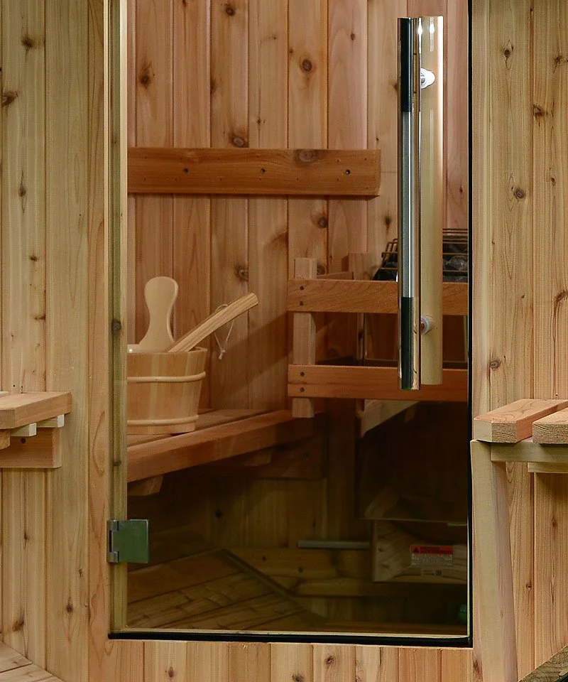 Almost Heaven Audra Barrel Sauna Door Detail