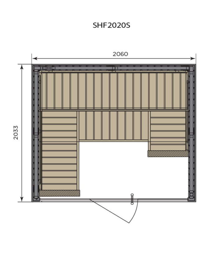 Harvia Fenix floor plan 2020s
