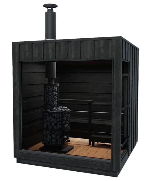Harvia Legend Panoramic Outdoor Wood Burning Sauna Cabin