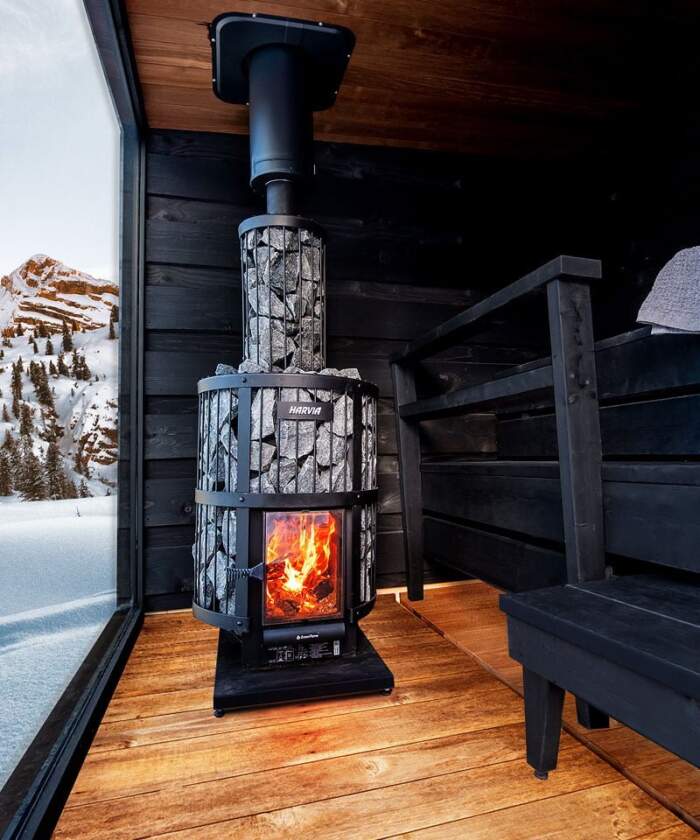 Harvia Legend Wood Burning Sauna Interior