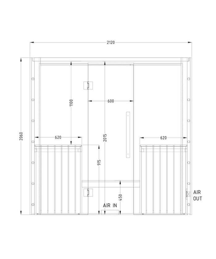 Harvia Olympus layout diagram