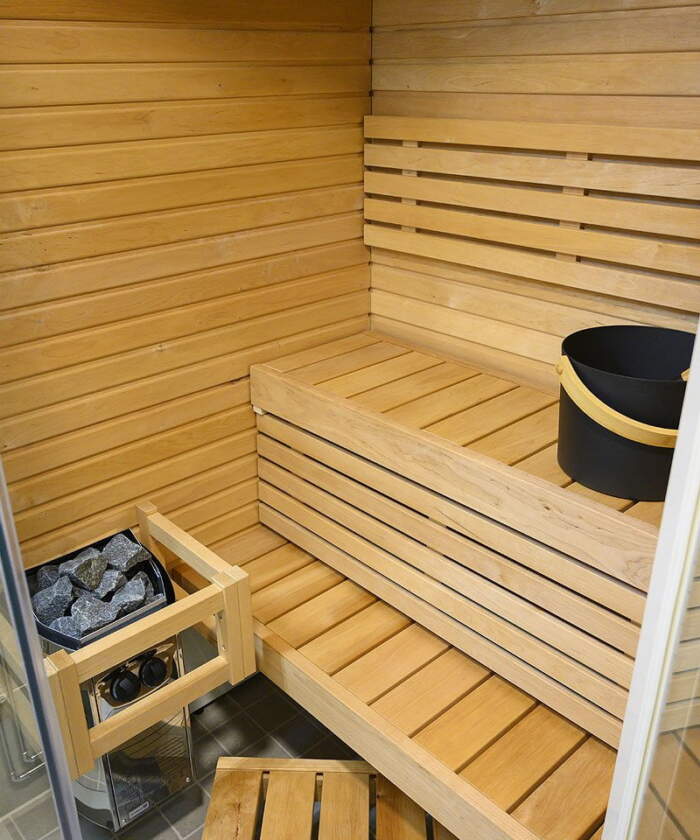 Harvia Sirius Corner interior view