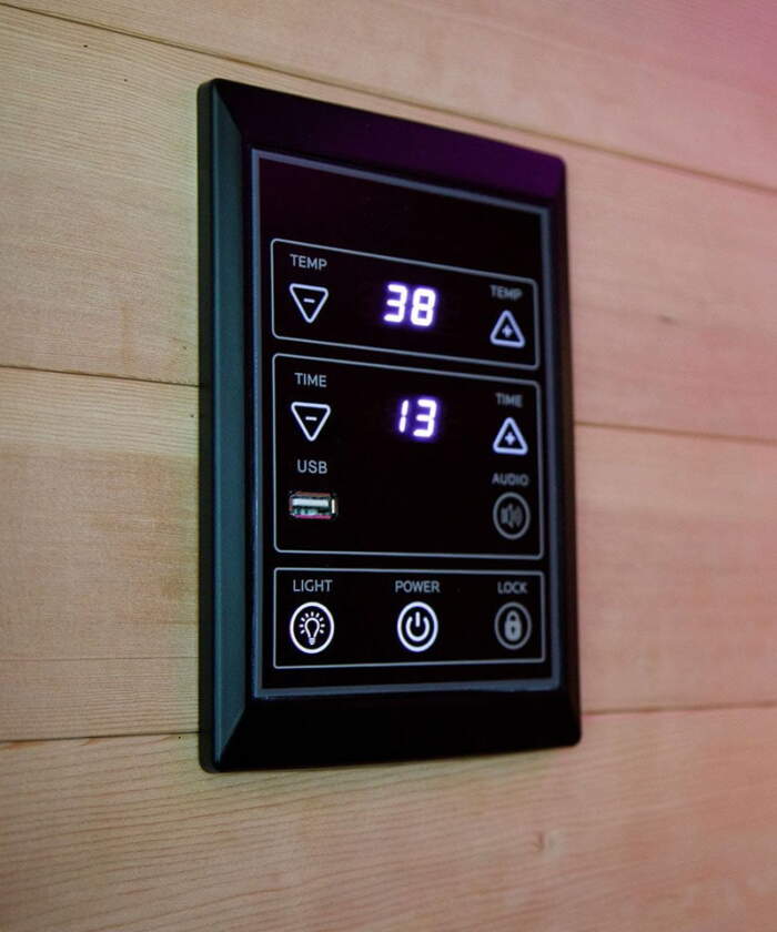 Harvia Spectrum Mini built-in control panel