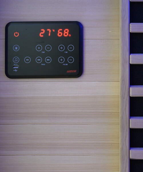 Harvia Spectrum Small comes with built-in control panel