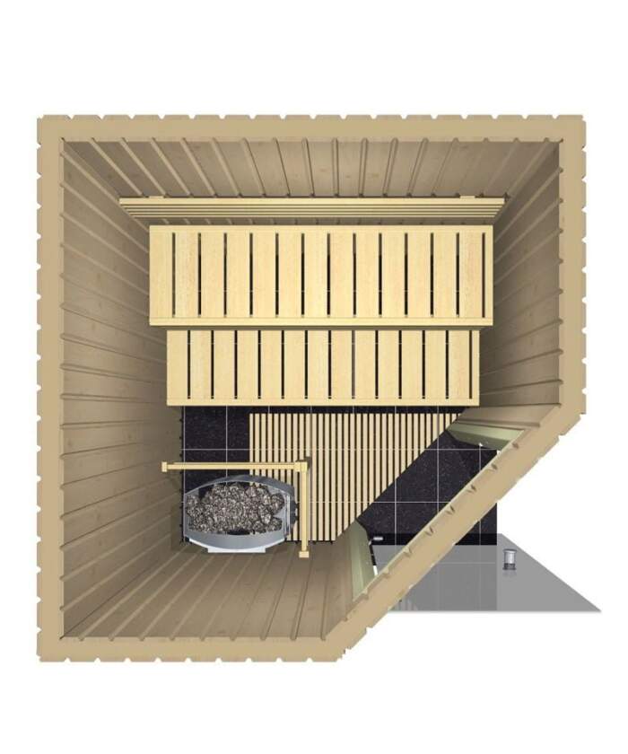 Harvia Variant Small Corner S1515R 3D Render